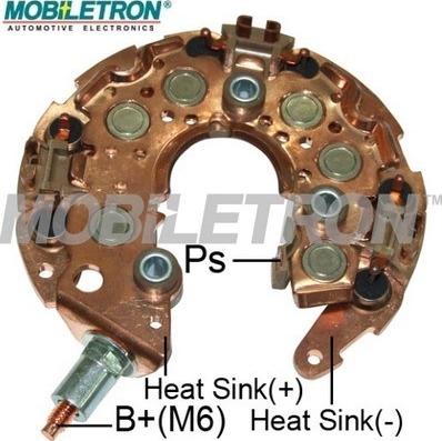 Mobiletron RN-57 - Rectifier, alternator autospares.lv