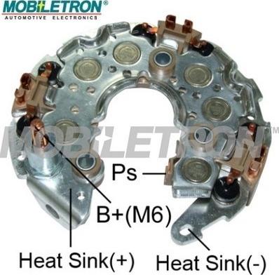 Mobiletron RN-69 - Rectifier, alternator autospares.lv