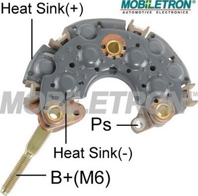 Mobiletron RN-13 - Rectifier, alternator autospares.lv