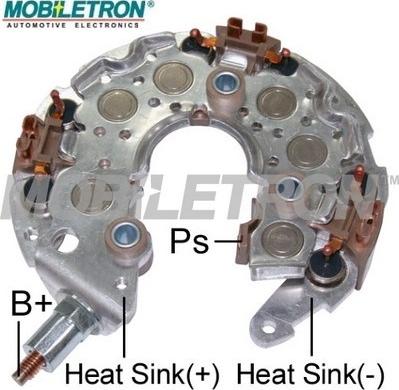 Mobiletron RN-34 - Rectifier, alternator autospares.lv