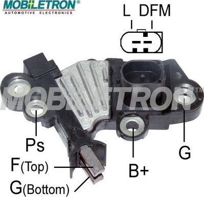 Mobiletron VR-B026 - Voltage regulator, alternator autospares.lv