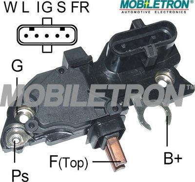 Mobiletron VR-B121B - Voltage regulator, alternator autospares.lv