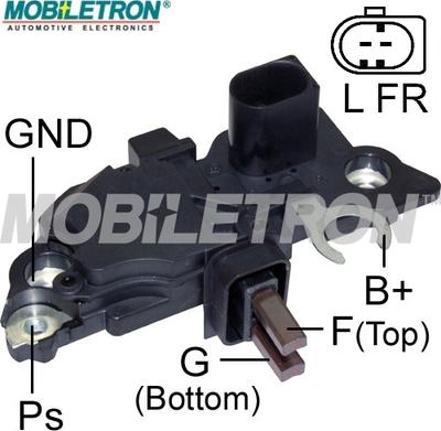 Mobiletron VR-B296 - Voltage regulator, alternator autospares.lv