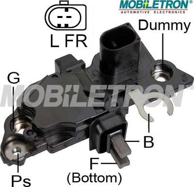 Mobiletron VR-B254 - Voltage regulator, alternator autospares.lv