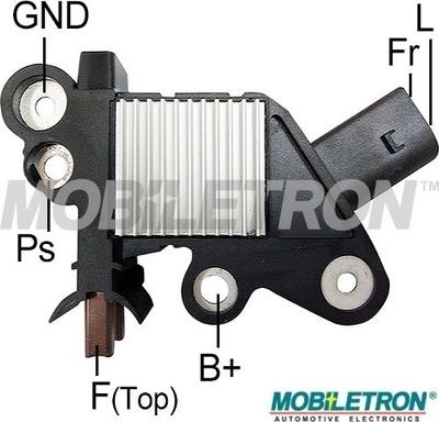 Mobiletron VR-B704 - Voltage regulator, alternator autospares.lv