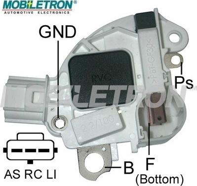 Mobiletron VR-F156 - Voltage regulator, alternator autospares.lv