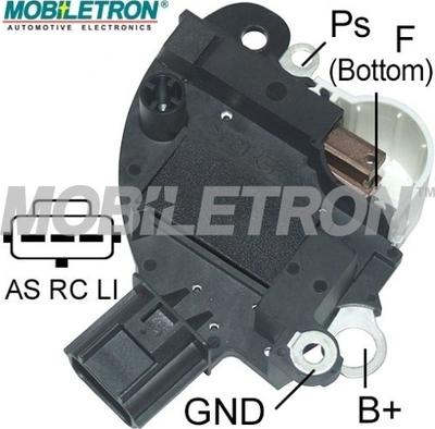 Mobiletron VR-F169 - Voltage regulator, alternator autospares.lv