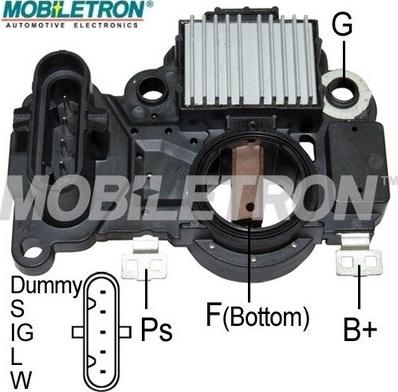 Mobiletron VR-H2009-125B - Voltage regulator, alternator autospares.lv