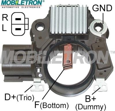 Mobiletron VR-H2009-205B - Voltage regulator, alternator autospares.lv