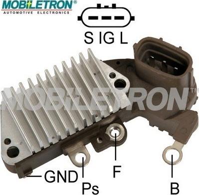 Mobiletron VR-H2005-46A - Voltage regulator, alternator autospares.lv