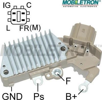 Mobiletron VR-H2005-197 - Voltage regulator, alternator autospares.lv