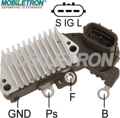 Mobiletron VR-H2005-31A - Voltage regulator, alternator autospares.lv