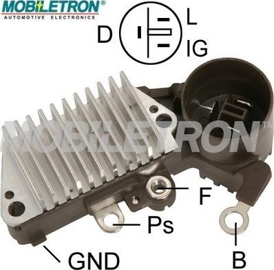 Mobiletron VR-H2005-7A - Voltage regulator, alternator autospares.lv