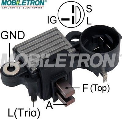 Mobiletron VR-H2000-9 - Voltage regulator, alternator autospares.lv