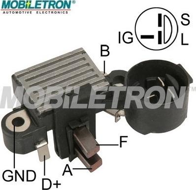 Mobiletron VR-H2000-12 - Voltage regulator, alternator autospares.lv