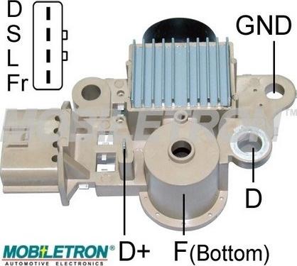 Mobiletron VR-MD08 - Voltage regulator, alternator autospares.lv