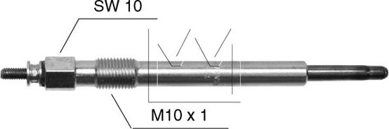 Monark 090507040 - Glow Plug autospares.lv