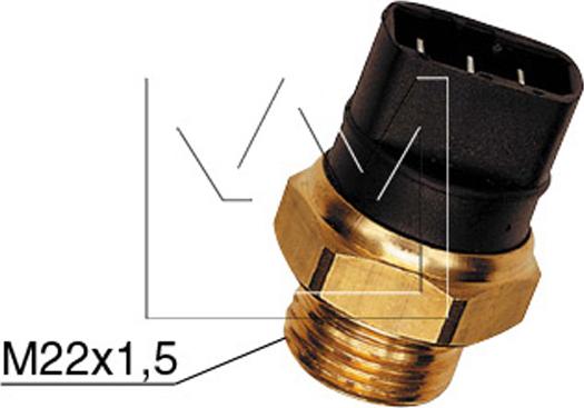 Monark 090605221 - Sensor, coolant temperature autospares.lv