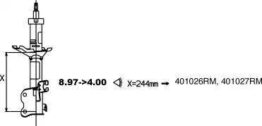 Monroe 401026RM - Shock Absorber autospares.lv