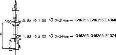 Monroe E4360 - Shock Absorber autospares.lv