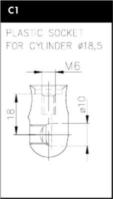 Monroe ML6380 - Gas Spring, boot, cargo area autospares.lv