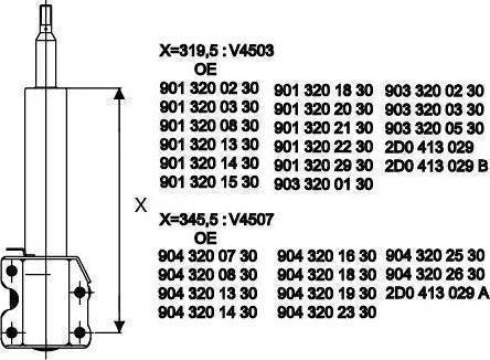 SACHS 115 901 - Shock Absorber autospares.lv