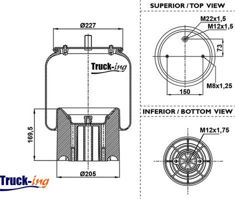 Montcada 0293485 - Bellow, air suspension autospares.lv