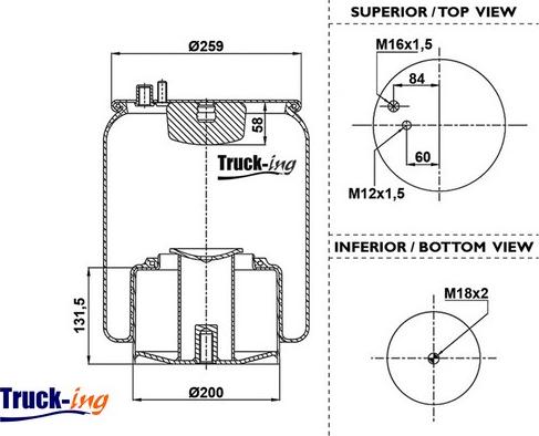 Montcada 0293065 - Bellow, air suspension autospares.lv