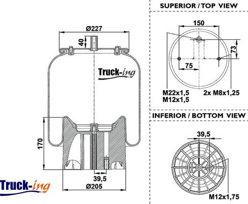 Montcada 0293392 - Bellow, air suspension autospares.lv