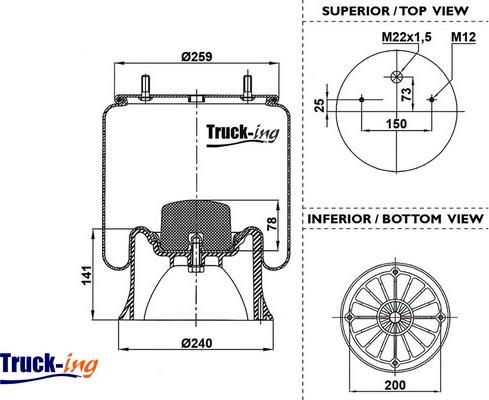 Montcada 0293330 - Bellow, air suspension autospares.lv