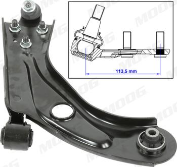 Moog CI-WP-13992 - Track Control Arm autospares.lv