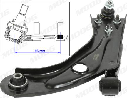 Moog PE-WP-14685 - Track Control Arm autospares.lv