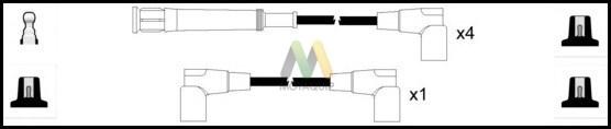 Motaquip LDRL1603 - Ignition Cable Kit autospares.lv