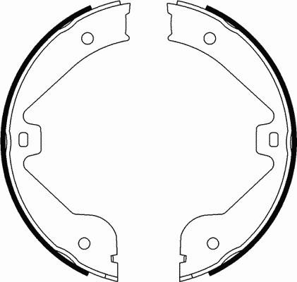 Motaquip LVBS794 - Brake Shoe Set, parking brake autospares.lv