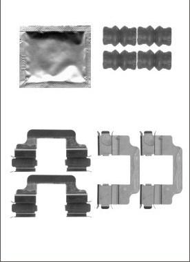 Motaquip LVMK1112 - Accessory Kit for disc brake Pads autospares.lv