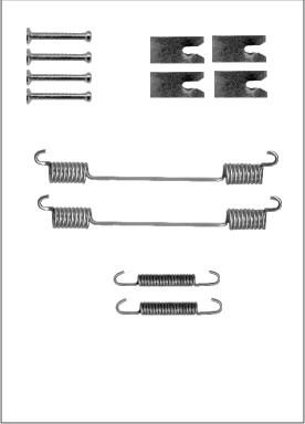 Motaquip LVMK1132 - Accessory Kit, brake shoes autospares.lv