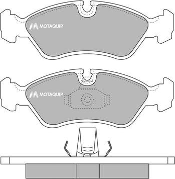 Motaquip LVXL986 - Brake Pad Set, disc brake autospares.lv