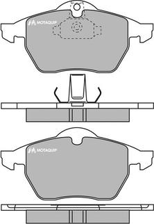 Motaquip LVXL987 - Brake Pad Set, disc brake autospares.lv