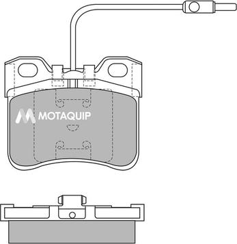 Motaquip LVXL401 - Brake Pad Set, disc brake autospares.lv