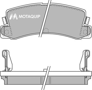 Motaquip LVXL480 - Brake Pad Set, disc brake autospares.lv