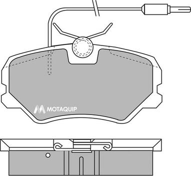 Motaquip LVXL488 - Brake Pad Set, disc brake autospares.lv