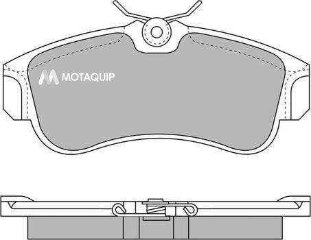 Motaquip LVXL597 - Brake Pad Set, disc brake autospares.lv