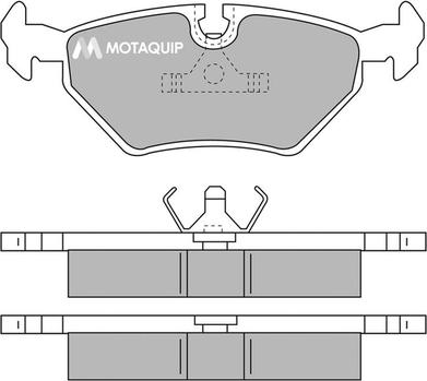 Motaquip LVXL540 - Brake Pad Set, disc brake autospares.lv