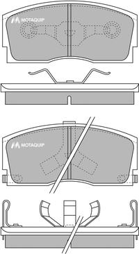 Motaquip LVXL542 - Brake Pad Set, disc brake autospares.lv
