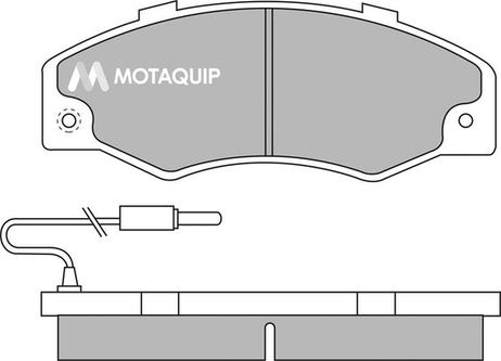 Motaquip LVXL509 - Brake Pad Set, disc brake autospares.lv