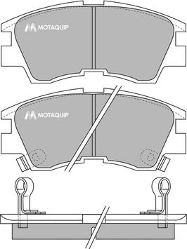 Motaquip LVXL588 - Brake Pad Set, disc brake autospares.lv