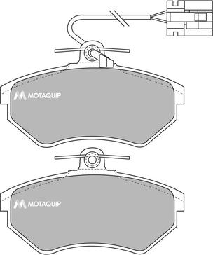 Motaquip LVXL538 - Brake Pad Set, disc brake autospares.lv