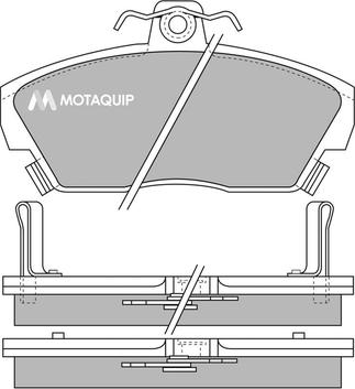 Motaquip LVXL532 - Brake Pad Set, disc brake autospares.lv