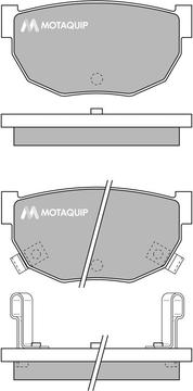 Motaquip LVXL525 - Brake Pad Set, disc brake autospares.lv