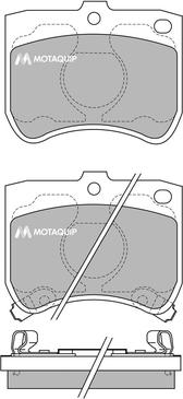 Motaquip LVXL522 - Brake Pad Set, disc brake autospares.lv